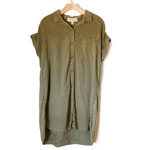 Anthropologie | Cloth and Stone | Olive Green | Tencel Dress | M
